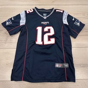 Nike Tom Brady #12 New England Patriots On Field NFL Football Jersey - Size L